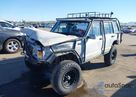 1990 Jeep Cherokee Laredo из США, поврежденный, VIN 1J4FJ58L1LL292189